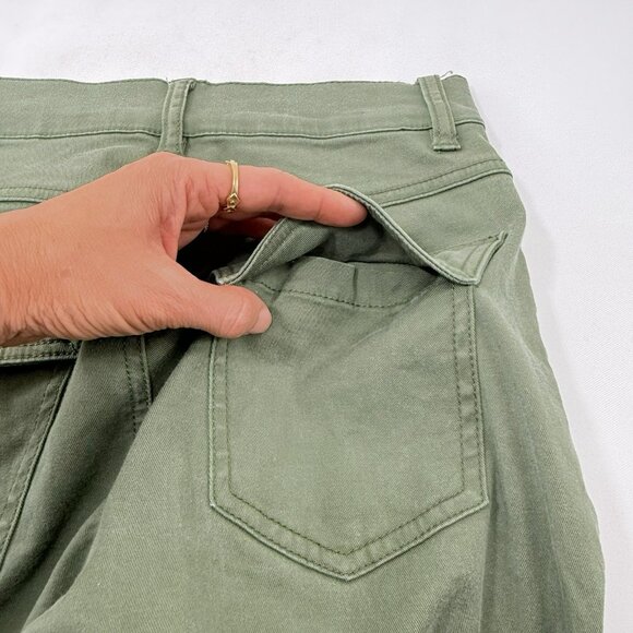 Cabi Cargo Pants Skinny Women Size 0 Green Utility Carpenter Outdoor Button Fly - Picture 7 of 12